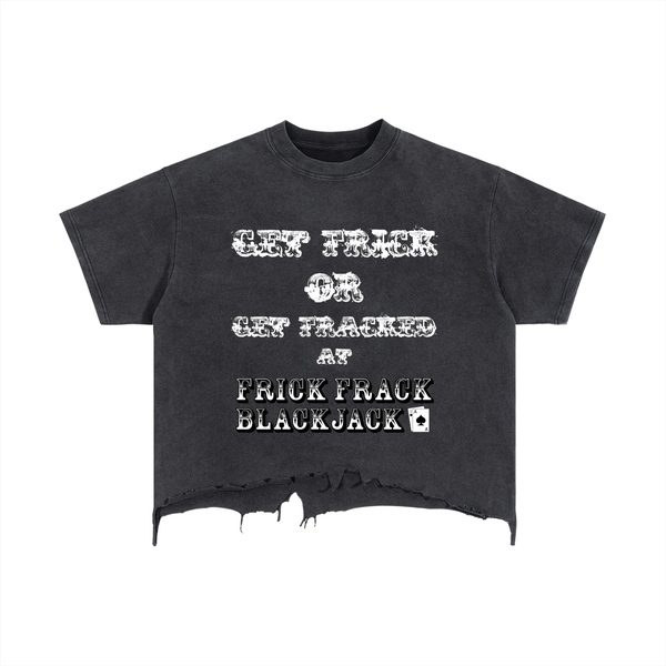 Vintage Wash Boxy Distressed Hem T-Shirt